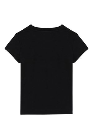 black cotton t-shirt BALMAIN PARIS KIDS | BY8A51Z3277930